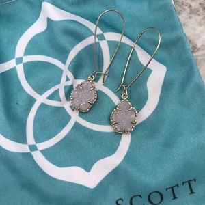 Kendra Scott iridescent drusy earings